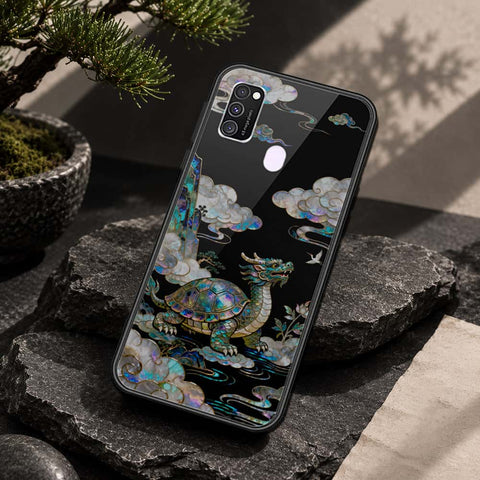 Samsung Galaxy M30s Cover - Pearl Dynasty Series - HQ Ultra Shine Premium Infinity Glass Soft Silicon Borders Case