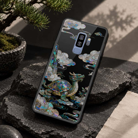 Samsung Galaxy S9 Plus Cover - Pearl Dynasty Series - HQ Ultra Shine Premium Infinity Glass Soft Silicon Borders Case
