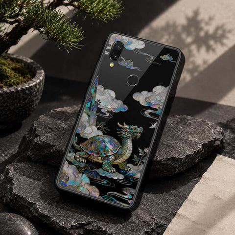 Xiaomi Redmi 7 Cover - Pearl Dynasty Series - HQ Ultra Shine Premium Infinity Glass Soft Silicon Borders Case