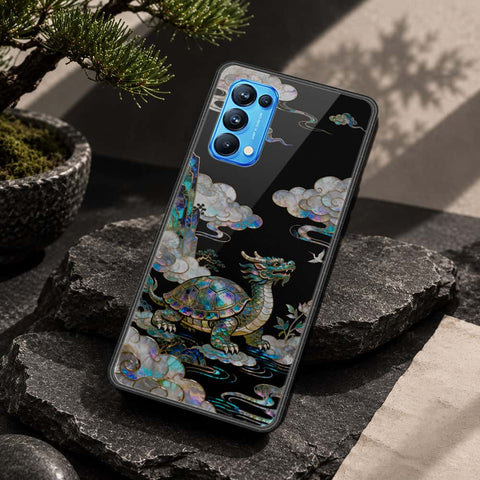 Oppo Reno 5 Pro 5G Cover - Pearl Dynasty Series - HQ Ultra Shine Premium Infinity Glass Soft Silicon Borders Case