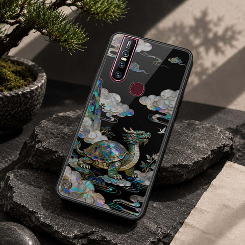 Vivo V15 Cover - Pearl Dynasty Series - HQ Ultra Shine Premium Infinity Glass Soft Silicon Borders Case