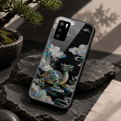 Oppo A16 Cover - Pearl Dynasty Series - HQ Ultra Shine Premium Infinity Glass Soft Silicon Borders Case