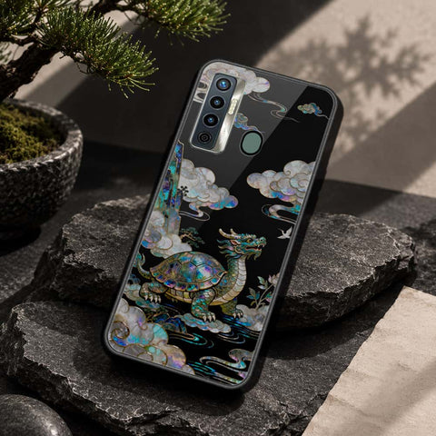 Tecno Camon 17 Cover - Pearl Dynasty Series - HQ Ultra Shine Premium Infinity Glass Soft Silicon Borders Case
