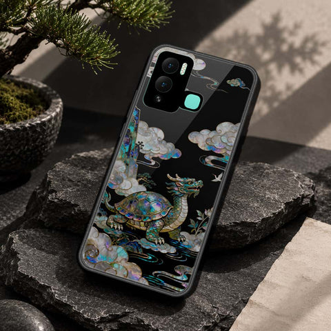 Infinix Hot 12 Play Cover - Pearl Dynasty Series - HQ Ultra Shine Premium Infinity Glass Soft Silicon Borders Case