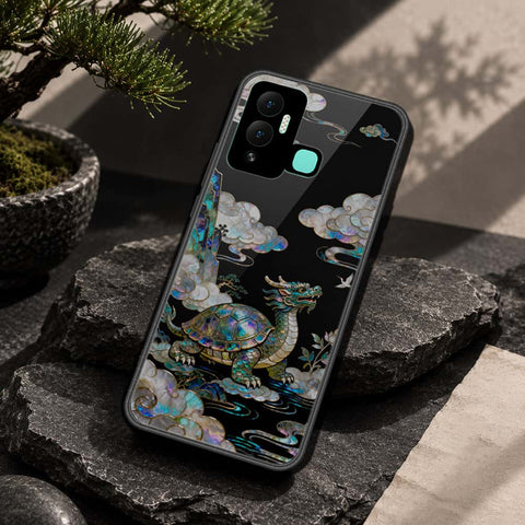 Infinix Hot 12i Cover - Pearl Dynasty Series - HQ Ultra Shine Premium Infinity Glass Soft Silicon Borders Case
