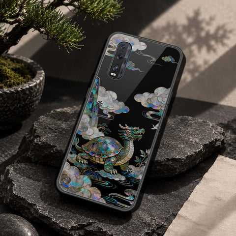 Oppo Find X2 Cover - Pearl Dynasty Series - HQ Ultra Shine Premium Infinity Glass Soft Silicon Borders Case