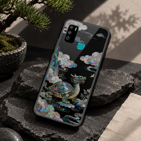 Infinix Hot 9 Play Cover - Pearl Dynasty Series - HQ Ultra Shine Premium Infinity Glass Soft Silicon Borders Case