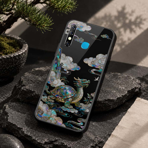 Infinix Hot 8 Cover - Pearl Dynasty Series - HQ Ultra Shine Premium Infinity Glass Soft Silicon Borders Case