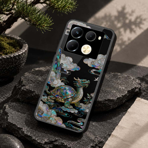 Infinix Note 40 Pro Cover - Pearl Dynasty Series - HQ Ultra Shine Premium Infinity Glass Soft Silicon Borders Case