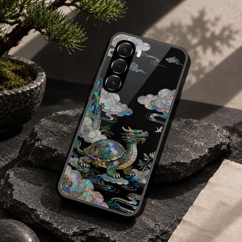 Infinix Hot 60 Cover - Pearl Dynasty Series - HQ Ultra Shine Premium Infinity Glass Soft Silicon Borders Case