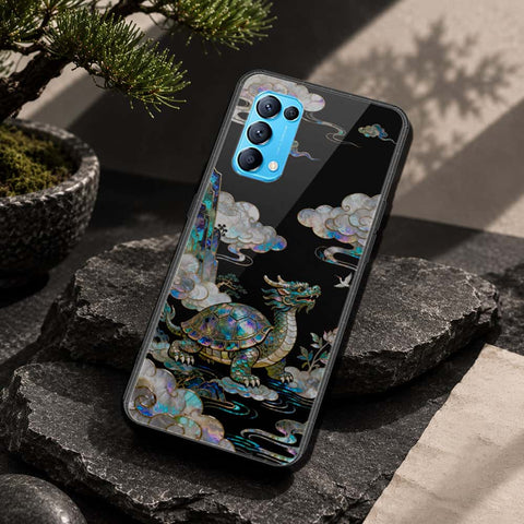 Oppo Reno 5 5G Cover - Pearl Dynasty Series - HQ Ultra Shine Premium Infinity Glass Soft Silicon Borders Case