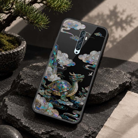 Oppo Reno 2 Cover - Pearl Dynasty Series - HQ Ultra Shine Premium Infinity Glass Soft Silicon Borders Case