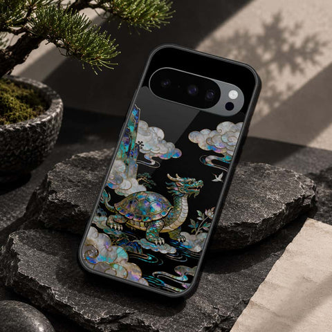 Google Pixel 9 Cover - Pearl Dynasty Series - HQ Ultra Shine Premium Infinity Glass Soft Silicon Borders Case