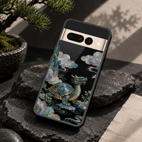 Google Pixel 7 Pro Cover - Pearl Dynasty Series - HQ Ultra Shine Premium Infinity Glass Soft Silicon Borders Case