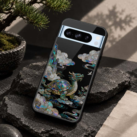Google Pixel 8 Pro Cover - Pearl Dynasty Series - HQ Ultra Shine Premium Infinity Glass Soft Silicon Borders Case