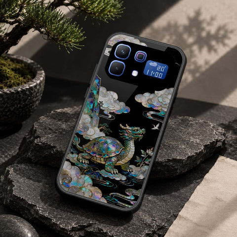 Infinix Note 60 Cover - Pearl Dynasty Series - HQ Ultra Shine Premium Infinity Glass Soft Silicon Borders Case
