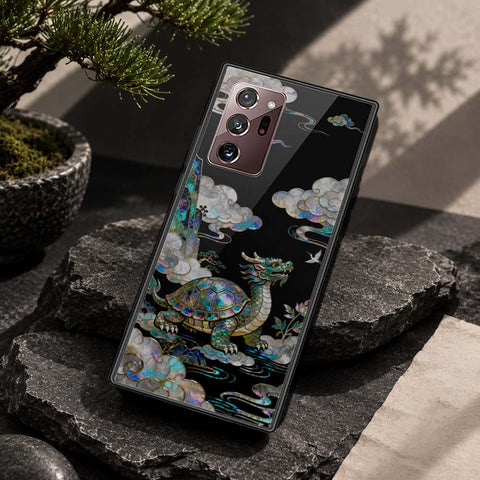 Samsung Galaxy Note 20 Ultra Cover - Pearl Dynasty Series - HQ Ultra Shine Premium Infinity Glass Soft Silicon Borders Case