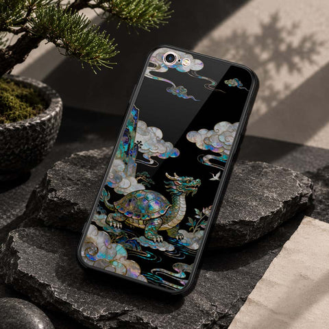 iPhone 6S / 6 Cover - Pearl Dynasty Series - HQ Ultra Shine Premium Infinity Glass Soft Silicon Borders Case