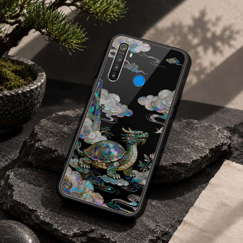 Realme 5 Cover - Pearl Dynasty Series - HQ Ultra Shine Premium Infinity Glass Soft Silicon Borders Case