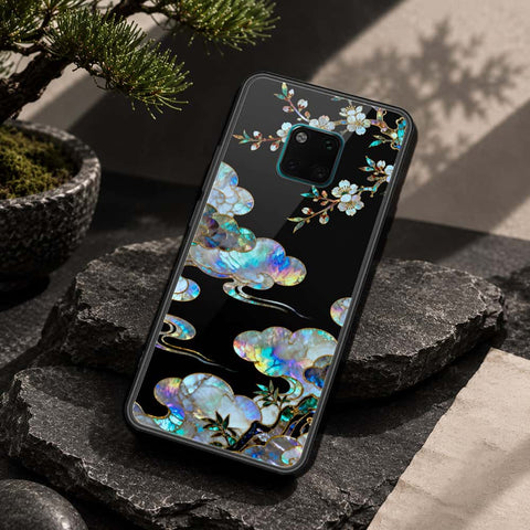 Huawei Mate 20 Pro Cover - Pearl Dynasty Series - HQ Ultra Shine Premium Infinity Glass Soft Silicon Borders Case
