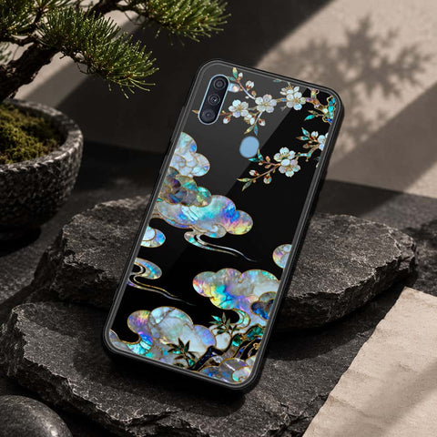 Samsung Galaxy M11 Cover - Pearl Dynasty Series - HQ Ultra Shine Premium Infinity Glass Soft Silicon Borders Case