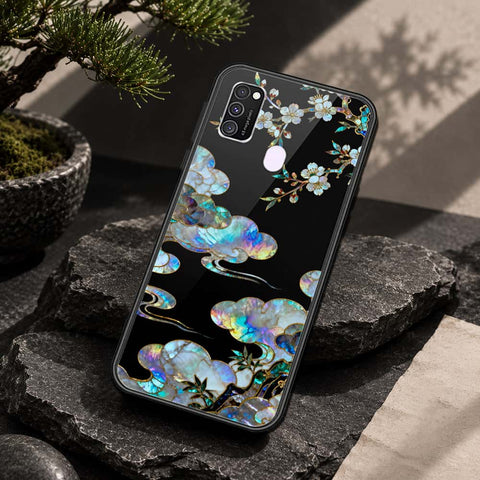 Samsung Galaxy M30s Cover - Pearl Dynasty Series - HQ Ultra Shine Premium Infinity Glass Soft Silicon Borders Case