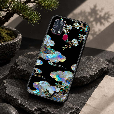 Samsung Galaxy M31 Cover - Pearl Dynasty Series - HQ Ultra Shine Premium Infinity Glass Soft Silicon Borders Case