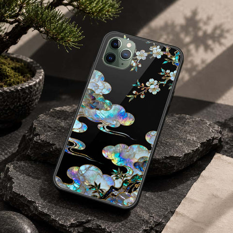 iPhone 11 Pro Max - Pearl Dynasty Series - HQ Ultra Shine Premium Infinity Glass Soft Silicon Borders Case