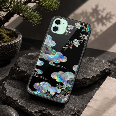 iPhone 11 - Pearl Dynasty Series - HQ Ultra Shine Premium Infinity Glass Soft Silicon Borders Case