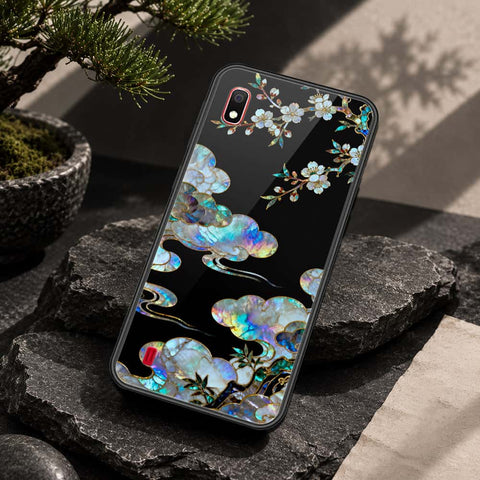 Samsung Galaxy A10 Cover - Pearl Dynasty Series - HQ Ultra Shine Premium Infinity Glass Soft Silicon Borders Case