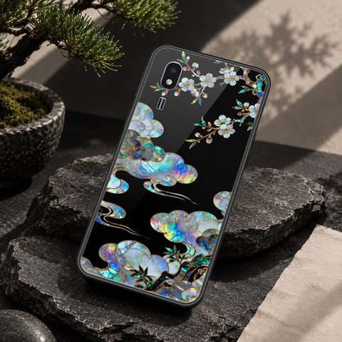 Samsung Galaxy A2 Core Cover - Pearl Dynasty Series - HQ Ultra Shine Premium Infinity Glass Soft Silicon Borders Case