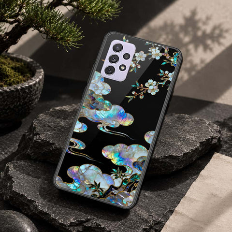 Samsung Galaxy A72 Cover - Pearl Dynasty Series - HQ Ultra Shine Premium Infinity Glass Soft Silicon Borders Case