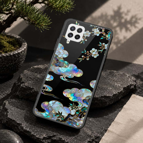 Samsung Galaxy A22 Cover - Pearl Dynasty Series - HQ Ultra Shine Premium Infinity Glass Soft Silicon Borders Case