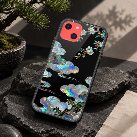 iPhone 13 Mini Cover - Pearl Dynasty Series - HQ Ultra Shine Premium Infinity Glass Soft Silicon Borders Case