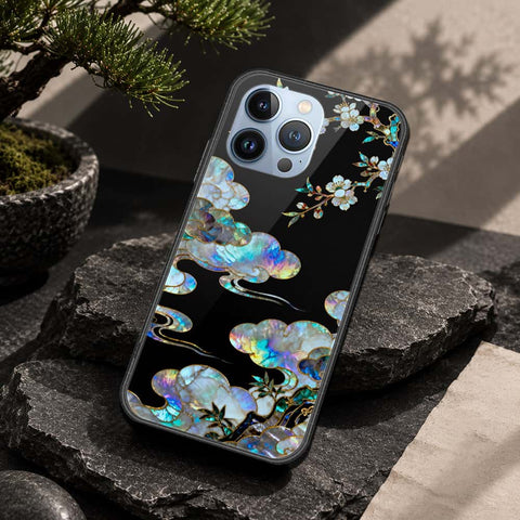 iPhone 13 Pro Cover - Pearl Dynasty Series - HQ Ultra Shine Premium Infinity Glass Soft Silicon Borders Case
