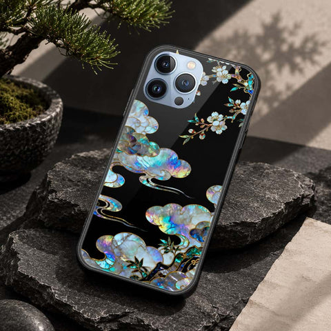 iPhone 13 Pro Max Cover - Pearl Dynasty Series - HQ Ultra Shine Premium Infinity Glass Soft Silicon Borders Case