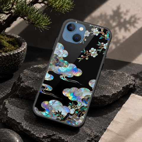 iPhone 13 Cover - Pearl Dynasty Series - HQ Ultra Shine Premium Infinity Glass Soft Silicon Borders Case