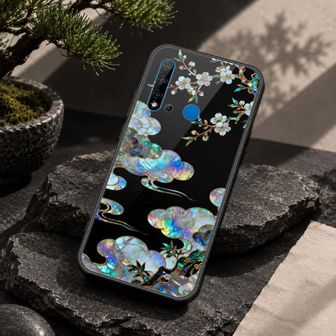 Huawei P20 Lite 2019 Cover - Pearl Dynasty Series - HQ Ultra Shine Premium Infinity Glass Soft Silicon Borders Case