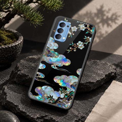 Oppo Reno 4 Cover - Pearl Dynasty Series - HQ Ultra Shine Premium Infinity Glass Soft Silicon Borders Case