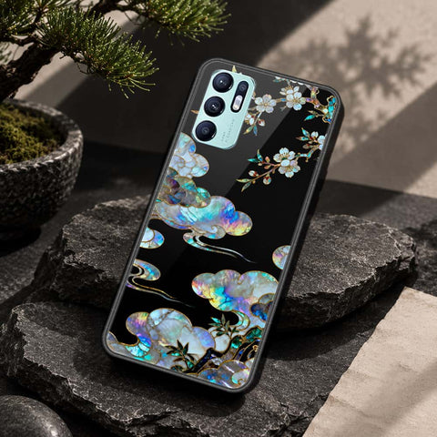Oppo Reno 6 Cover - Pearl Dynasty Series - HQ Ultra Shine Premium Infinity Glass Soft Silicon Borders Case