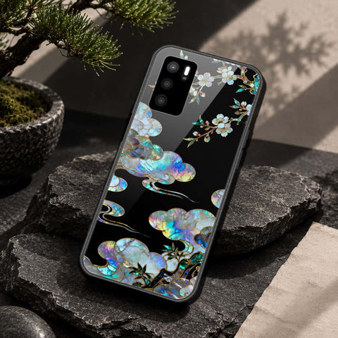 Oppo A16 Cover - Pearl Dynasty Series - HQ Ultra Shine Premium Infinity Glass Soft Silicon Borders Case