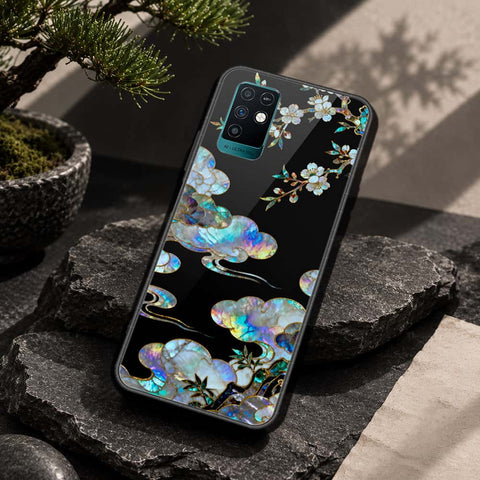 Infinix Note 10 Cover - Pearl Dynasty Series - HQ Ultra Shine Premium Infinity Glass Soft Silicon Borders Case
