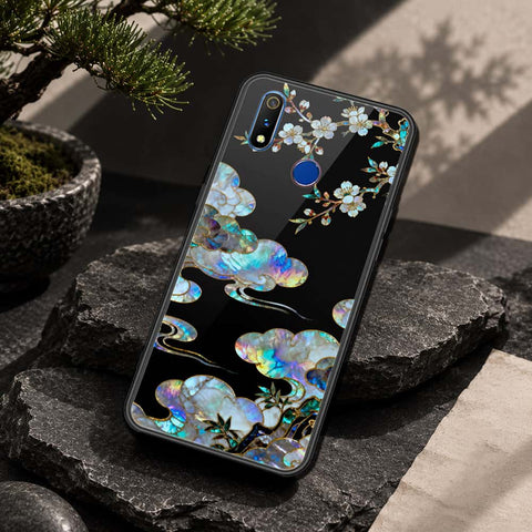 Realme 3 Cover - Pearl Dynasty Series - HQ Ultra Shine Premium Infinity Glass Soft Silicon Borders Case
