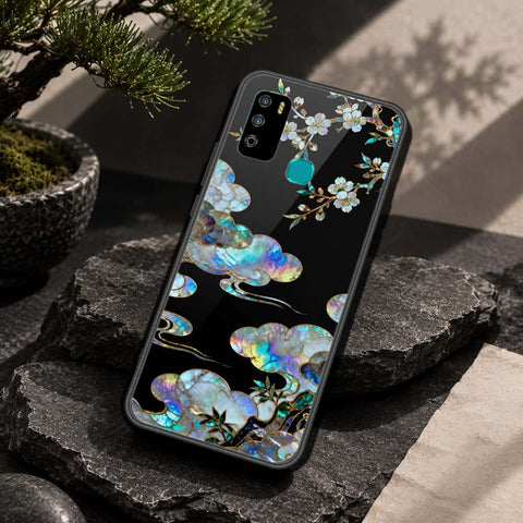 Infinix Hot 9 Play Cover - Pearl Dynasty Series - HQ Ultra Shine Premium Infinity Glass Soft Silicon Borders Case