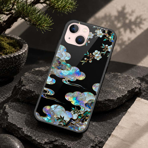 iPhone 14 Plus Cover - Pearl Dynasty Series - HQ Ultra Shine Premium Infinity Glass Soft Silicon Borders Case