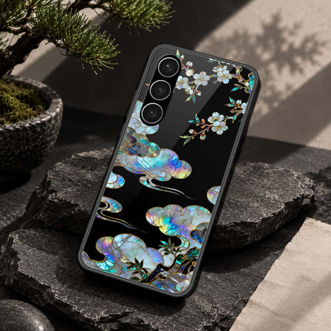 Samsung Galaxy S23 Plus 5G Cover - Pearl Dynasty Series - HQ Ultra Shine Premium Infinity Glass Soft Silicon Borders Case