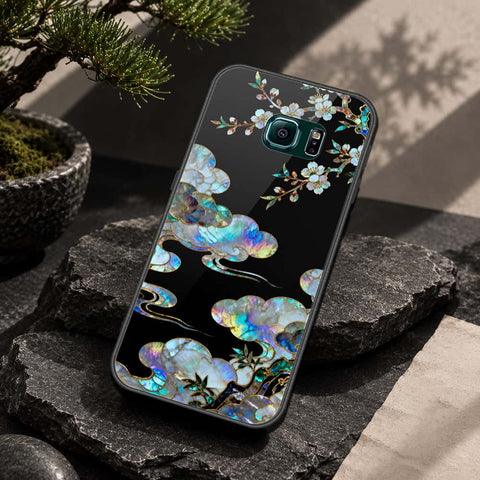 Samsung Galaxy S6 Edge Plus Cover - Pearl Dynasty Series - HQ Ultra Shine Premium Infinity Glass Soft Silicon Borders Case