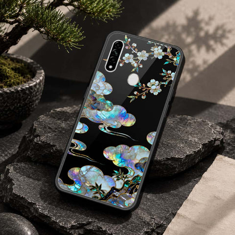 Oppo A8 Cover - Pearl Dynasty Series - HQ Ultra Shine Premium Infinity Glass Soft Silicon Borders Case