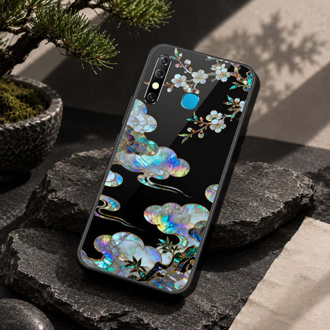 Infinix Hot 8 Cover - Pearl Dynasty Series - HQ Ultra Shine Premium Infinity Glass Soft Silicon Borders Case