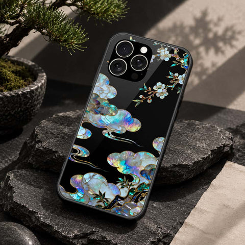 IPhone 15 Pro Max Cover - Pearl Dynasty Series - HQ Ultra Shine Premium Infinity Glass Soft Silicon Borders Case